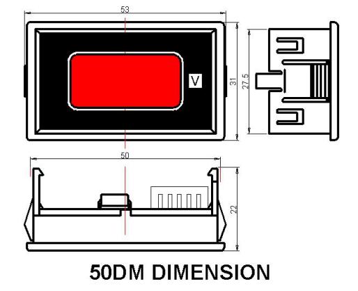 50DM Series Digital Voltmeter